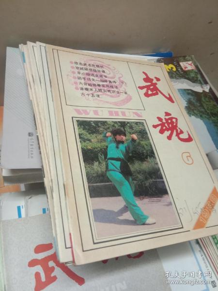 武魂1988年1-6期，双月刊共六本合拍