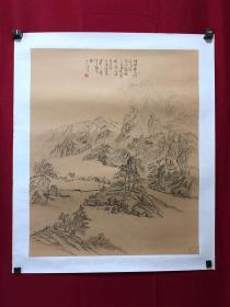 书画9999，四川画家【袁建军】钢笔画，传统山水画，厚纸精托