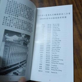 菲律滨江夏黄氏宗亲总会洎八分会2004年青年回国商务考察团 简介（内有团员照片、地址、电话、传真等