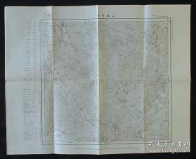 1932年日本帝国陆地测量部黑龙江哈尔滨《二层甸子》老地图：阿城、二层甸子-玉泉镇、阿什河、东省铁路、海沟、料甸等