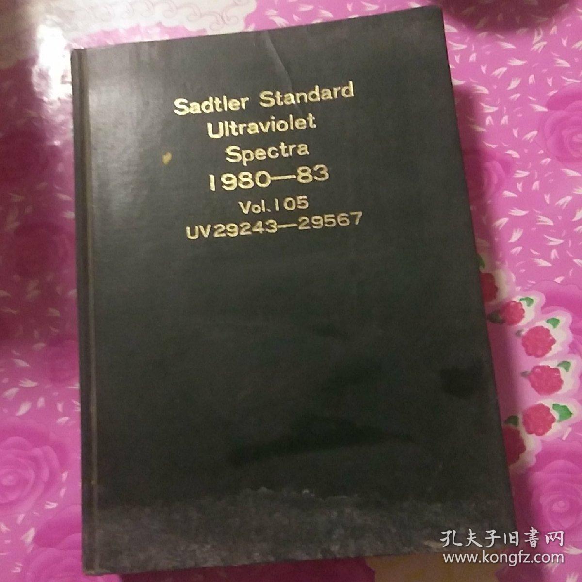 sadtler  standard  ultraviolet  spectra  1980----83v0l.l05  uv29243---29567