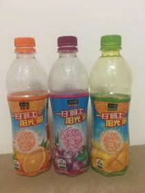 2014美汁源果粒橙“一扫码上阳光游”活动瓶子3款
