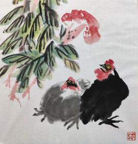 中国美术家协会会员，陕西美术馆副馆长【樊昌哲】花鸟