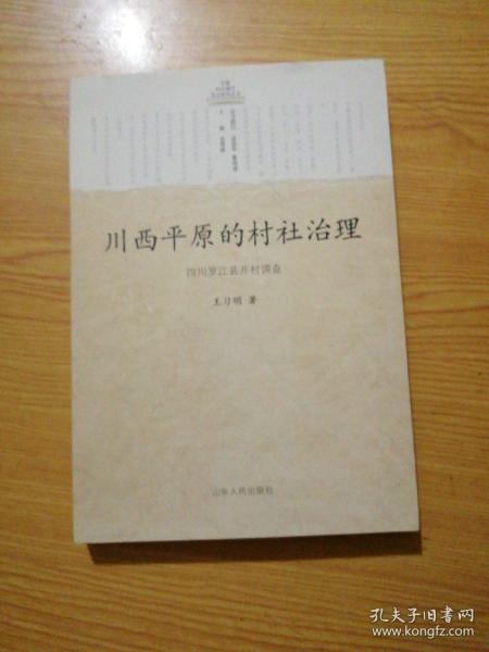 川西平原的村社治理：四川罗江县井村调查