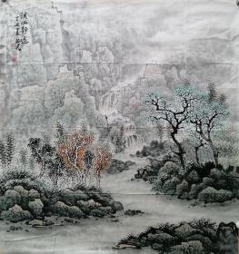刘书民山水画老软片，包老包手绘。