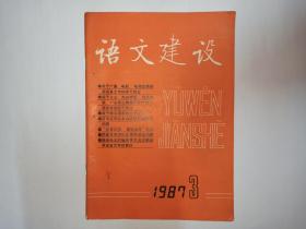 语文建设，1987年第3期。颁发《关于广播、电影、电视正确使用语言文字的若干规定》的通知。汉语汉字的多系统性与规范化问题。同素异序词的发展和规范问题。普通话水平测试刍议。专名与通名。成语的特点及其变式。言语行为的心理因素与推广普通话。同音词不会成为普及应用汉语拼音的障碍。深圳特区推广普通话工作的调查报告。普通话语音史话（九）。逐鹿考源。人类学语言学。国家语委汉字处开始拟订现代汉语常用字表和通用字表