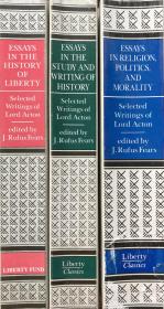 Essays in the History by Lord Acton    阿克顿勋爵著作选集  全3卷      每卷前有作者肖像画一幅 有一张漂亮的藏书票