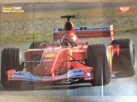 F1海报 法拉利海报FerrariF2001MichaelSchumacher迈克尔舒马赫海报 一级方程式赛车锦标赛原版海报 fomulaone