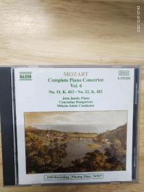 德国原版唱片:莫扎特《钢琴协奏曲全集》（第六卷22&11号）（碟面完美，CD）
