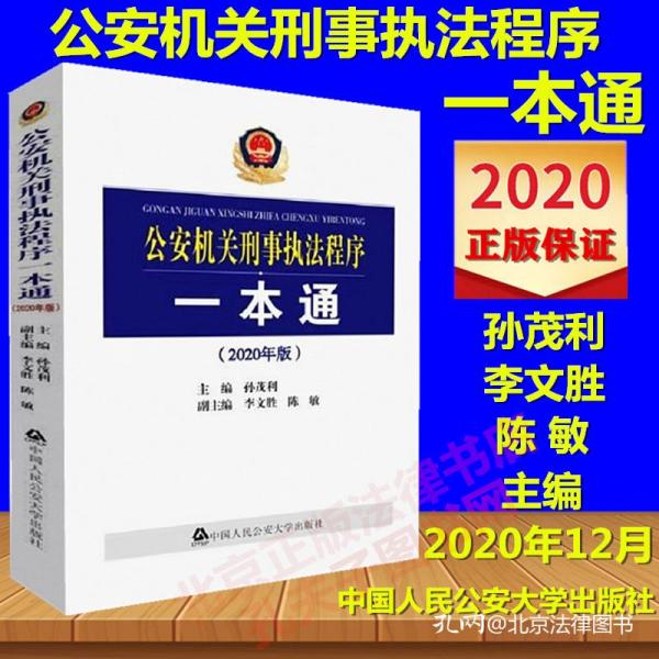 公安机关刑事执法程序一本通（2020年版）