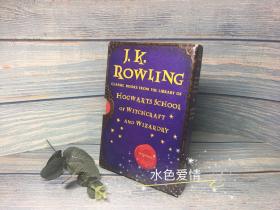 二手霍格沃茨图书馆老版绝版字母封面美版盒装hogwarts library box