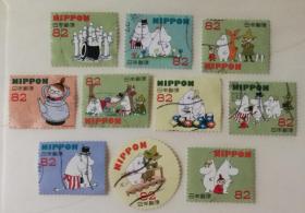 外国 日本信销邮票卡通