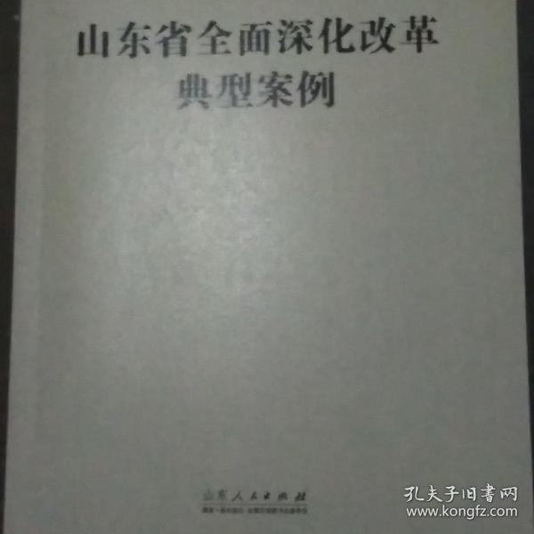 山东省全面深化改革典型案例