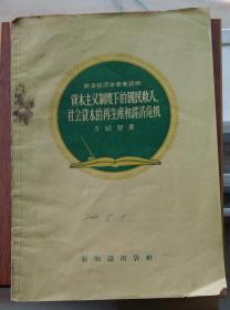 政治经济学参考读物资本主义制度下的国民收入、社会资本的再生产和经济危机