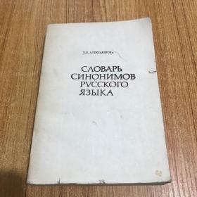 俄语同义词词典 英文版