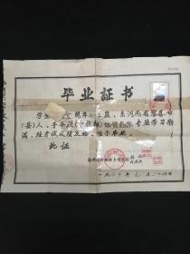 1960年郑州煤田地质专科学校•毕业证