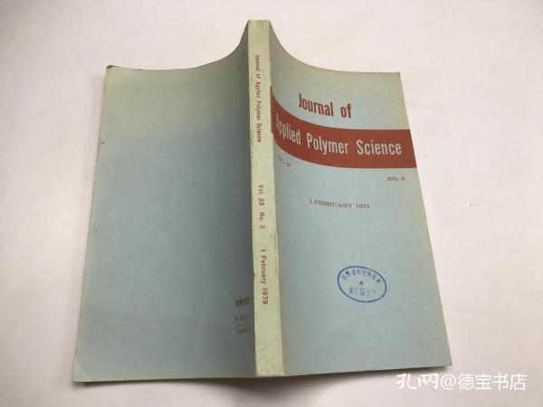 Journal of Applied Polymer Science Vol. 23 No.3 （1979）