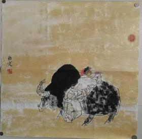 青海省美协副主席，著名画家马西光国画