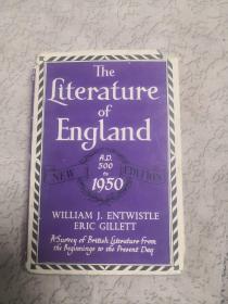 【The Literature of England A.D.500-1950（英国文学 从纪元500年到1950年）英文版