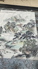 北京画家王野山水画180/144.底部缺一块