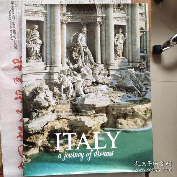 ITALY:  A journey of dreams 英文原版 布面精装小8开