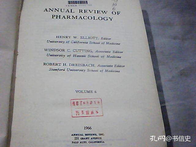 ANNUAL AL REVIEW OF PHARMACOLOGY
