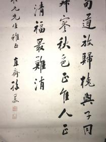 清代大典名头无锡籍贡生孙思敬书法精片128*64
孙思敬（1843-1891），字伯肃，又字俨若，无锡人。并沿袭了他父亲的堂号意园。廪贡生。文章道德见重当时，以设帐授徒为生，吴稚晖，丁云轩，俞仲还等皆其高足。去世时年仅48岁。在他去世四十多年后，其幼女孙卓如（画家，尤工花卉）搜集了他部分诗、书、画，编辑成《意园遗集》