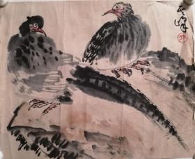 孙其峰花鸟画，老托芯，包老包手绘。