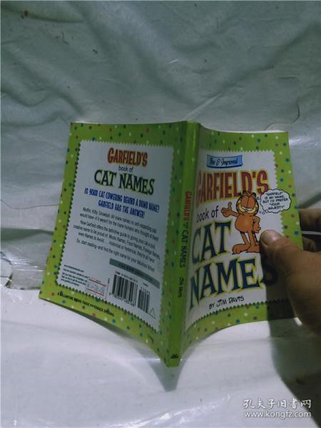 正版实拍；Garfield's Book of Cat Names加菲猫系列