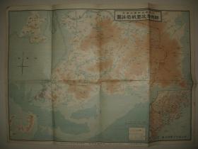 1914年《胶州湾攻围战局详图》一次世界大战期间日本与德国在胶州湾交战详图 附胶州湾附近明细地图