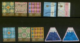 日本信销邮票 2016 C2267 传统 和之文样系列（1） 82円 10枚全