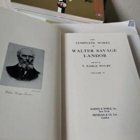 正版现货 外文原版 THE Complete Works of Walter Savage Landor(Vol.10)