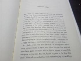 Hillbilly Elegy：A Memoir of a Family and Culture in Crisis 2016年 小16开硬精装 原版英法德意等外文书 图片实拍