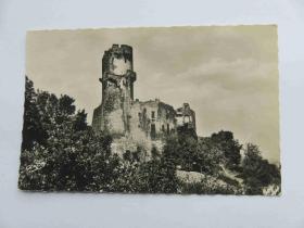 50187.欧洲老照片式明信片-卢佛涅古城堡