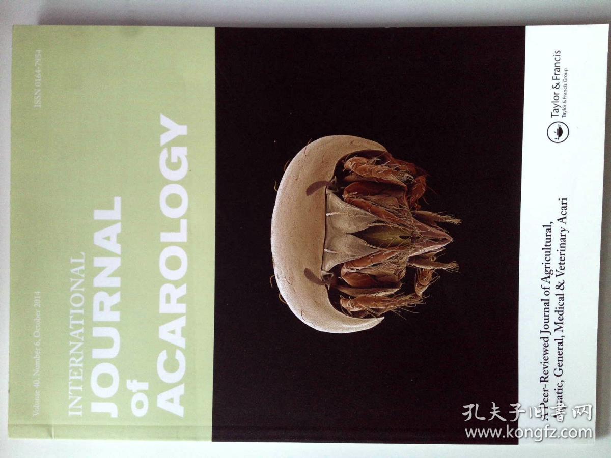 International Journal of Acarology 10/2014 国际蜱虫学学术期刊