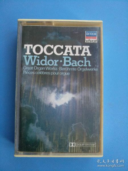 磁带 : 托卡塔，韦达.巴赫作品集，管风琴作品集锦（国外原版，中国进口版）