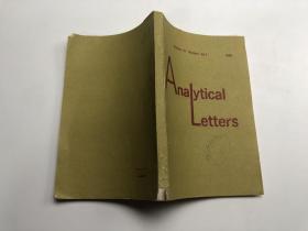 Analytical Letters  1986  Volume19  Numbers3G4