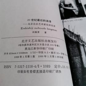 20世纪最后的浪漫──北京自由艺术家生活实录