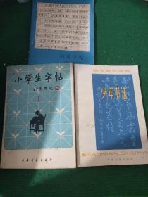 《钢笔字贴》+《少年书法》+《小学生字贴》三本合售