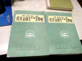 建国以来经济金融法令、制度、大事要略