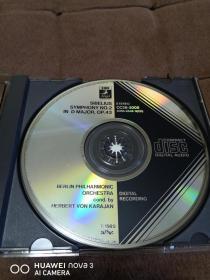 极品珍藏 東芝EMI 西贝柳斯-第二交响曲/卡拉扬 KARAJAN / SIBELIUS 日3800元凸字内圈黑三角对角钢字首版