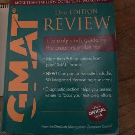 The Official Guide for GMAT Review, 13th EditionGMAT官方指南，第13版 英文原版