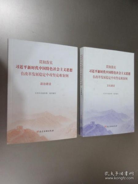 贯彻落实习近平新时代中国特色社会主义思想在改革发展稳定中攻坚克难案例《文华建设》《政治建设》共2本 合售