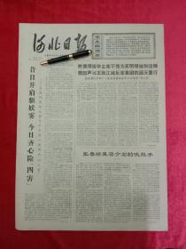 **:河北日报，1976年，内容有毛主席语录，红心永向华主席，知识青年，大庆、大寨，姚建民、蔡长严文章，有四人帮，张春桥，蒋介石内容。有晓照宣传画等内容。