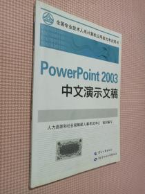 PowerPoint 2003中文演示文稿