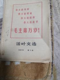 活页文选1967年1，4，6，7，8，9，10，12，16，23，24，26，27，31，32，37，41，42，43，45，55，56。共22期合售。