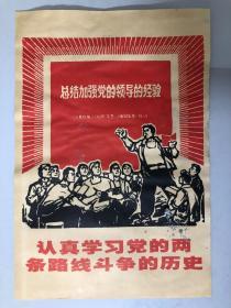 版画：起来！认真学习党的两条路线斗争的历史