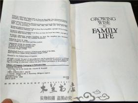 原版英法德意等外文GROWING WISE IN FAMILY LIFE/ CHARLES R.SWINDOLL 1988年 小16开硬精装