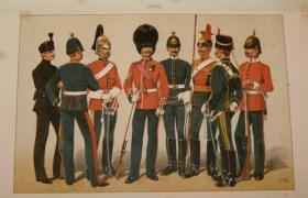 1899年The Records and Badges of every Regiment and Corps in the British Army《英军兵团系统和徽章图考》极珍贵善本巨册  大量珂罗版套色版画插图