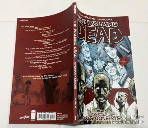 The Walking Dead, Vol.1   Days Gone Bye  行尸走肉Vol.1  英文漫画  黑白漫画经典